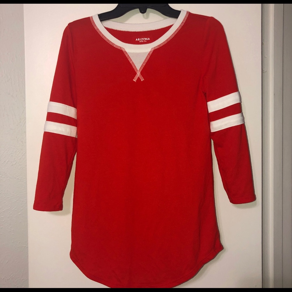 ARIZONA 3/4 sleeve red shirt